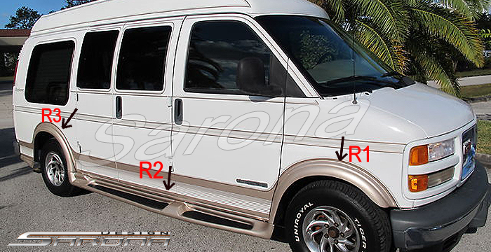 Custom Chevy Express Van  Short Wheel Base Running Boards (1996 - 2002) - $1350.00 (Part #CH-002-SB)